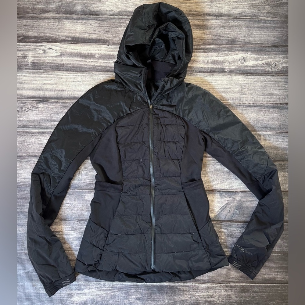 Black Lululemon Lightweight Down For It All Jacket 4